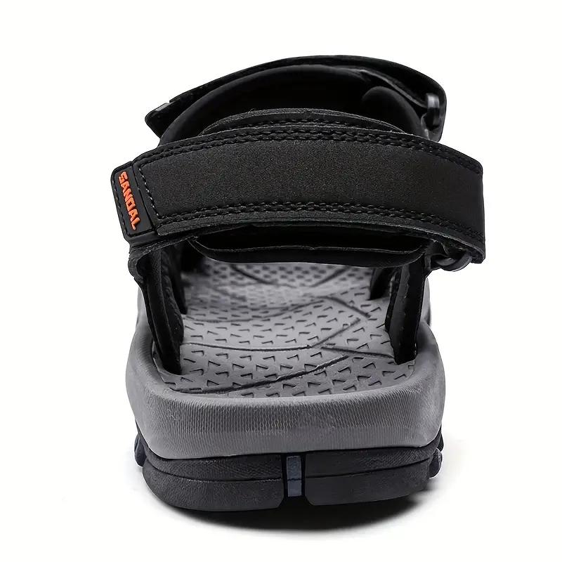 Мужские нескользящие сандалии на крючках и петлях, прочные быстросохнущие пляжные туфли с закрытым носком, весна и лето