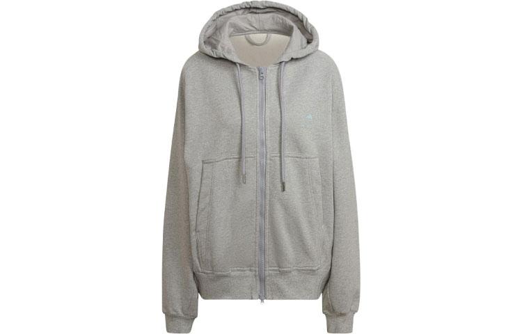 adidas Свитшот X Stella McCartney Женский Средний Размер Светло-серый HA8966