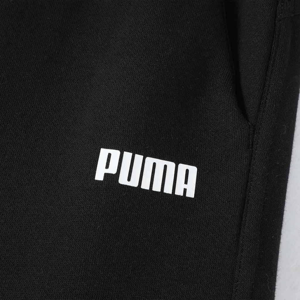Puma Однотонные флисовые удобные дышащие мягкие приятные для кожи широкие повседневные брюки женские плавки черные 689591-01