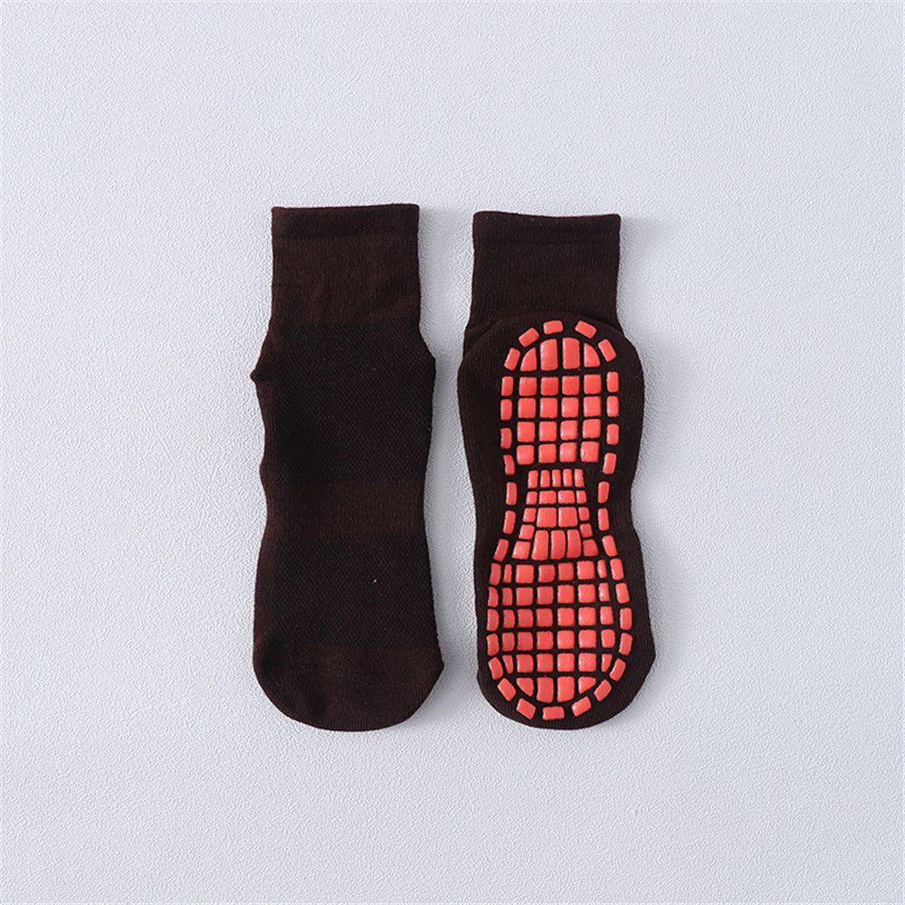 Цветные липкие носки-грипперы для женщин и мужчин, противоскользящие носки с фиксацией на лодыжке, носки с гриппами, носки для йоги, нескользящие