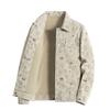 Spring and Autumn Men's Jackets Wick Lapel Jackets Fashion Casual Trend Full Print Simple Large Size Jackets