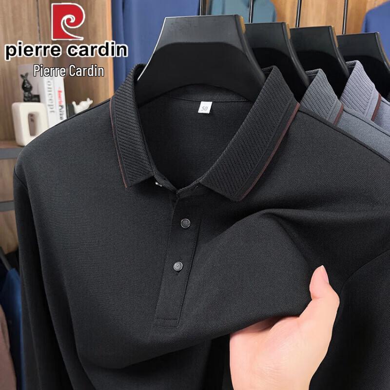 Pierre Cardin Мужская футболка-поло из смешанного шелка, весна/осень 2026
