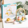 Wooden Children'S Simulation Play House Toy Tea Set Children'S Afternoon Tea Dessert Parent-Child Educational Toys