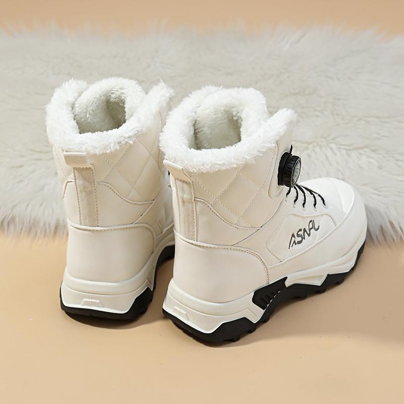 TUINANLE Высококачественные мужские зимние ботинки Теплые плюшевые зимние ботинки Уличные зимние ботинки Женские Нескользящие ботинки на платформе