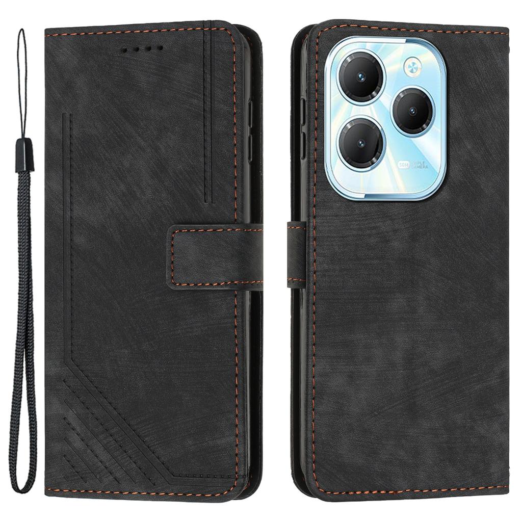 Для Infinix Hot 40/Hot 40 Pro Чехол-книжка из ПУ кожи, кошелек, чехол для телефона, функция подставки