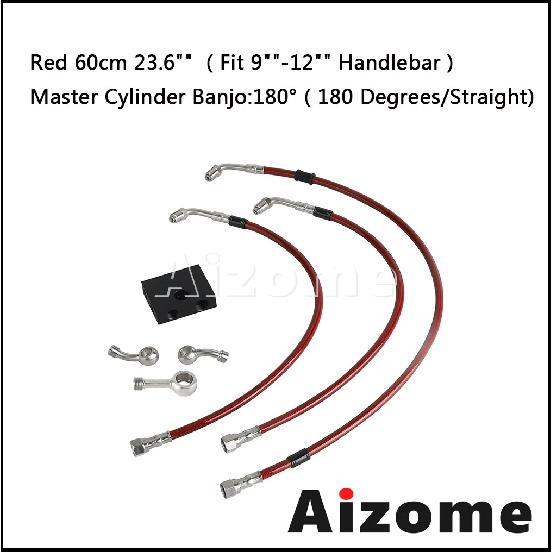 For Harley Softail Low Rider ST FXLRST XL1200CX FXDR 114 FXDRS 19-24 Motorcycle Complete Brake Line Cable 23.6""/ 27.5""/29.5""