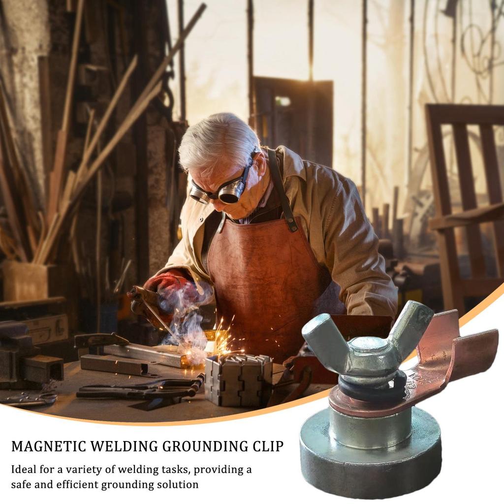 Магнитный сварочный зажим Сильная магнитная связь Ремешок Заземлитель Сварочный аппарат Быстросъемный Зажим для подключения заземляющего провода