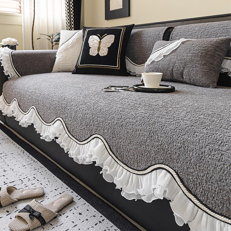 Waterproof Sofa Cover With Soft Inner Layer, Tailored Couch Cover And Stretch Sofa Slipcover For Chaise Units