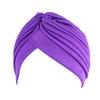 Headwrap Sleep Caps Pure Color Turban Kids National Wind Cotton Hat Bandana Chemotherapy Hat