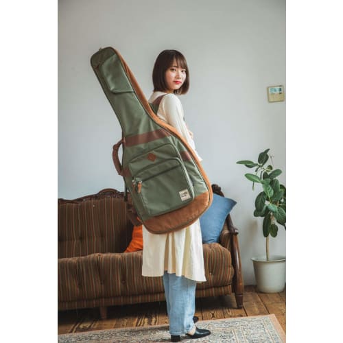 Ibanez IGB541-MGN Electric Guitar Bag with Protective Cushion (Moss Green) - Designed To Express Individuality and Playfulness