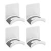 Uxcell Headphone Stand, 4-Piece ABS Headset Holder, Adhesive Headphone Holder Hook Mount Headphone Hanger Hook for Gaming Headphones and Earphone