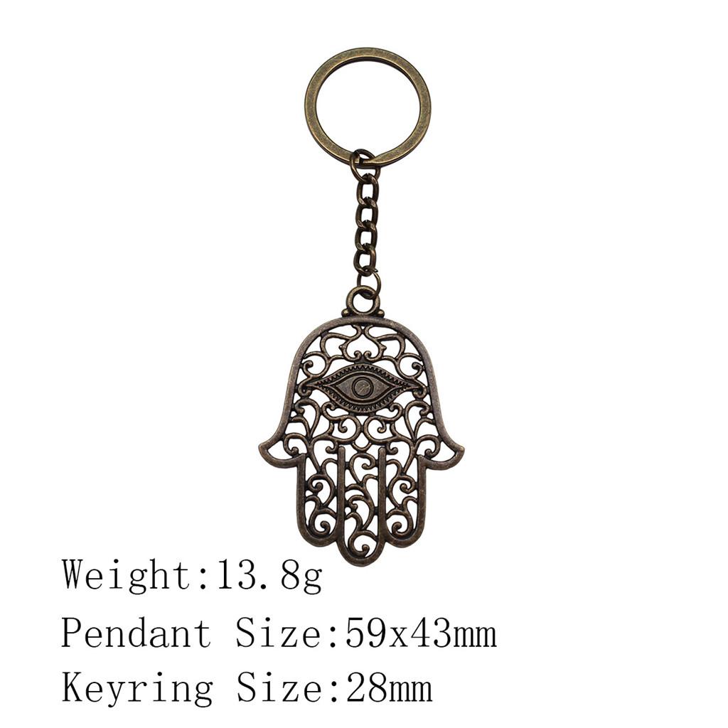 Брелок для ключей в виде сумки «Обратно в школу» с изображением руки Хамсы и глаза Гора, украшения для дома, крутой брелок