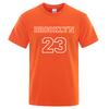 Brooklyn 23 Usa City Street Letter T-Shirt Men Vintage High Quality Tee Clothes Cotton Tops Oversized T-Shirts