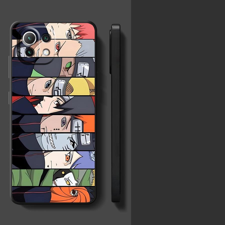 Case for Xiaomi Mi 11 12 13 Lite 13 14 15 Pro 12X 10T 11T 12T Pro Black Soft Phone Cover Anime Akatsuki Art