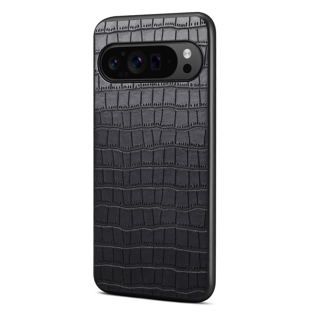 For Google Pixel 10/Pixel 10 Pro Case Crocodile Texture Design Leather Slim Back Cover