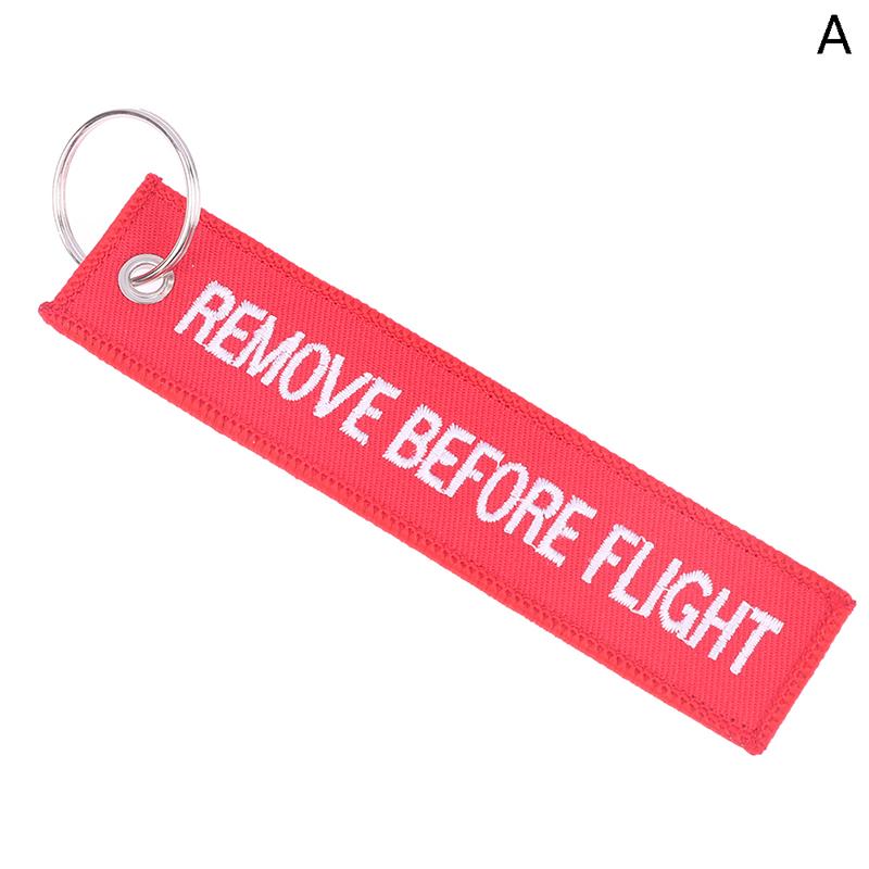 Remove Before Flight Car Key Chain Aviation Gifts Keyring Key Tag Holder