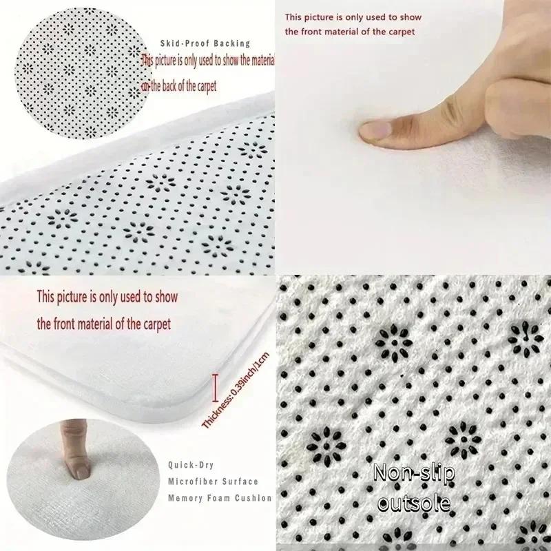 Коврики для зоны Keep Off Напольный коврик Черно-белый ковер Коврик для двери Коврик для кровати Диван Украшения Защитите свое личное пространство