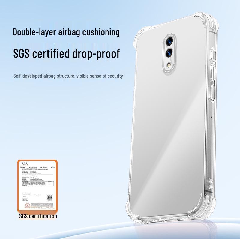 Прозрачный чехол-бампер из ТПУ с воздушными подушками, совместимый с OPPO K3 и Realme X