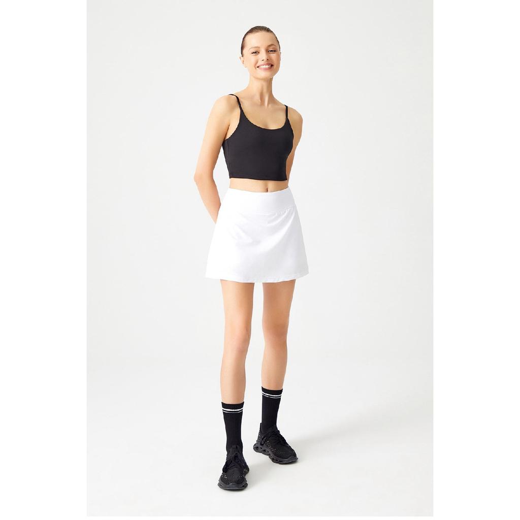 White 2 Layer Tennis Skirt - Shorts Skirt - Sports Skirt Tennis Skirt