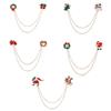 Sock Brooches Snowman Christmas Tree Xmas Pins Christmas Brooch Christmas Jewelry Enamel Badges