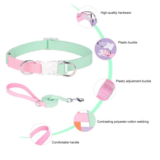 1 комплект ошейника для собаки в стиле пэчворк Цвет Многоцелевой Не вызывает аллергии Износостойкий Подходит для