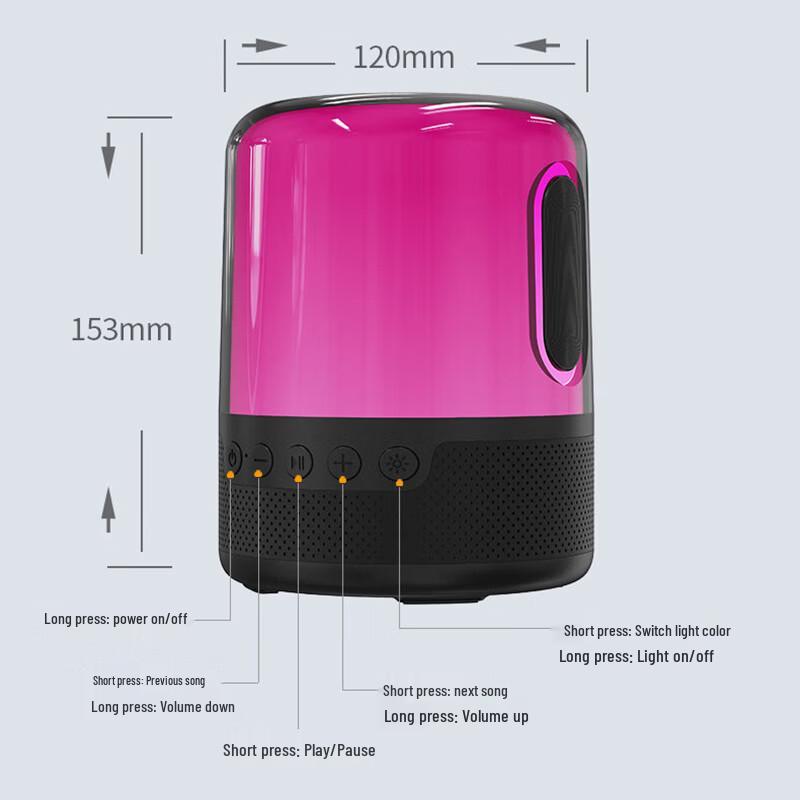Newsmy BS01 Portable Bluetooth Speaker with Hidden Mic (CN version)