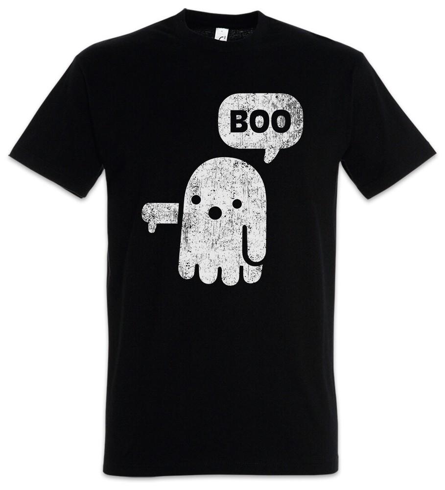 Мужская футболка Boo II Призрак Веселый Призрак Призрак Комедия Карнавал Комический Веселье