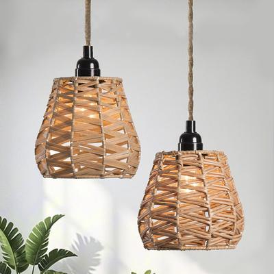 1шт ротанг декоративный винтажный искусственный ротанг плетеный абажур декоративная люстра лампы B&B люстра освещение японский многостильный