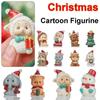 Игрушки Дед Мороз Мультяшный Рождественская Фигурка Настольные Украшения Кукольный домик Декор Микро Ландшафт