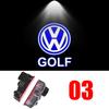 2Pcs LED Car Door Projector Welcome Ghost Shadow Light For VW Touareg Golf 5 6 7 Passat B6 B7 B8 B9 MK6 MK7 R GTI Accessories