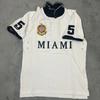 GLYDE Новая мужская рубашка-поло Miami City Популярная Высококачественная Athleisure Хлопковая рубашка-поло с коротким рукавом