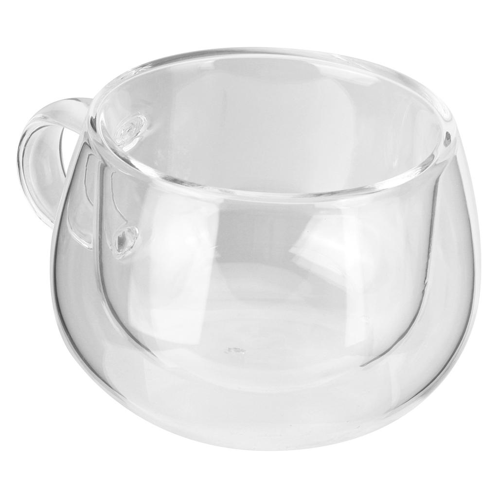 150ml DoubleLayer Glass Cup with Handle Transparent Coffee Mug for Home Kitchen Birthday