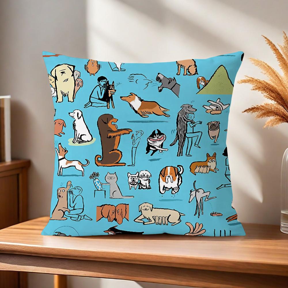 cushion cover Pillow Aesthetic Case Home Sofa living JJean Room Art Office JJulliens Coffee Shop Car PillowCover