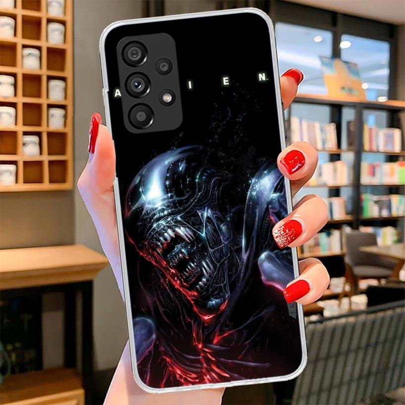 Cool A-Alien X-Xenomorph Phone Case For Samsung Galaxy A12 A22 A32 A52 A72 A02S Phone Case Note 20 Ultra 10 S10 Plus A51 A71 A50