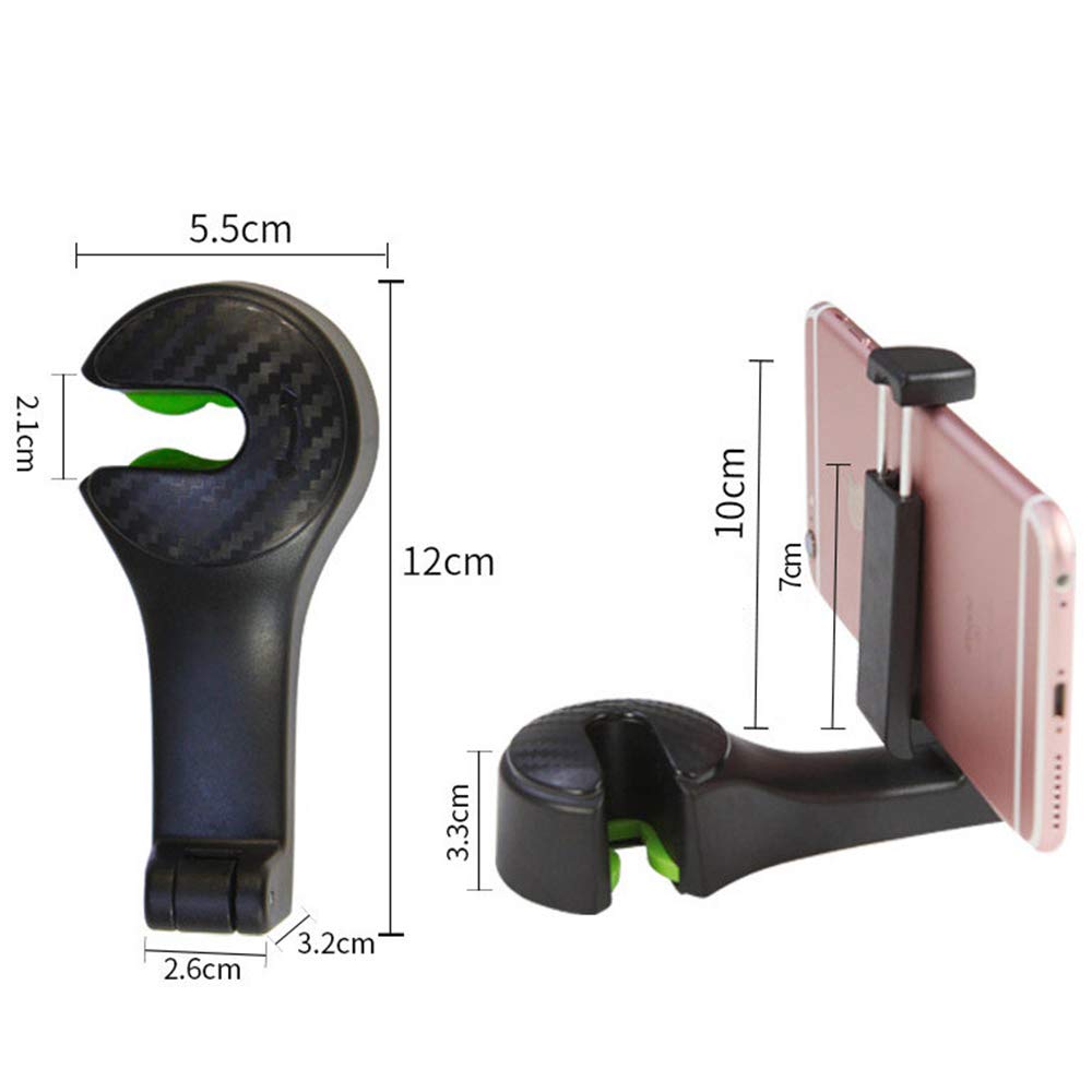 Крючок для хранения на заднем сиденье Автомобильный держатель Держатель для подголовника Телескопическая подставка для смартфона Подголовник Складной автомобильный крючок Зажим для мобильного телефона Можно использовать