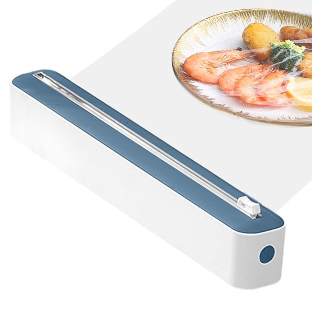 ABS Cling Film Dispenser 2-in-1 Slide Cutter New Cutter Storage Box