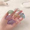1pair Hair Clip Small Size Hair Style Accessories Vintage Elegant Hairpin Fan Chinese Decorative Bangs Side Hairpins Headwear