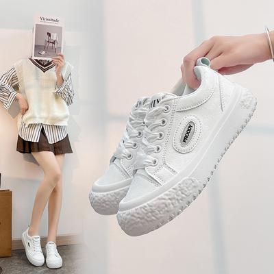 Классическая женская обувь высокого класса 2024 года, модная спортивная обувь, увеличивающая рост, дышащая, универсальная повседневная обувь для скейтбординга