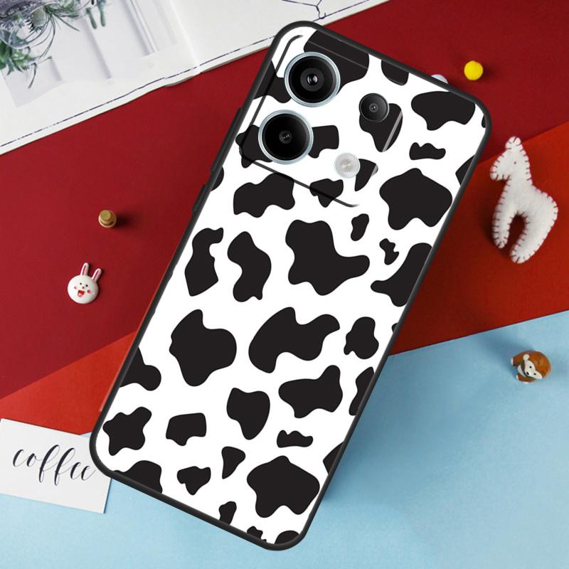 Белый Черный Чехол с Принтом Коровы Для Xiaomi Redmi Note 13 Pro 14 12 11 10 15 Pro Plus Redmi 10C 12C 13C 14C 15C 15 Чехол