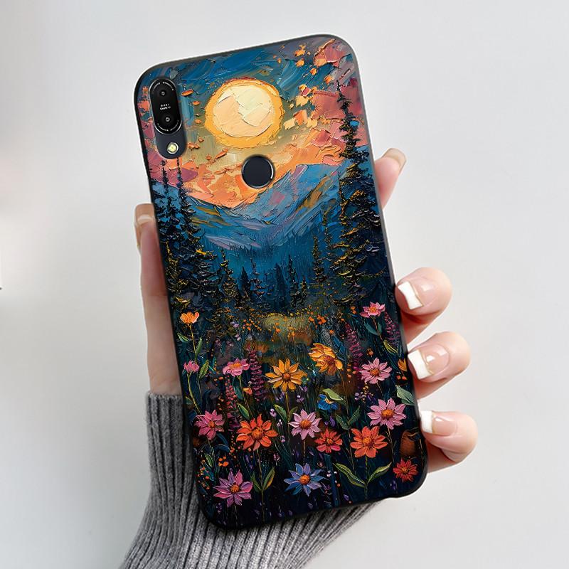 Чехол для Asus Zenfone Max Pro M1 ZB602KL ZB601KL X00TD / Max M1 ZB555KL X00PD, Чехол-Кролик Мультяшные Животные, Черный Мягкий Силиконовый Чехол