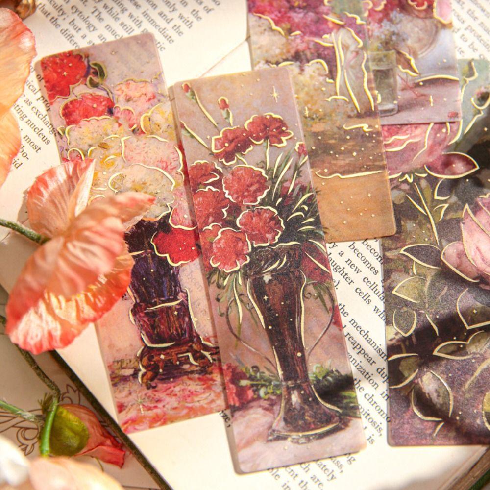 5 шт./набор Масляные картины Закладка для чтения ПВХ Книжная карточка Закладка высокой ценности