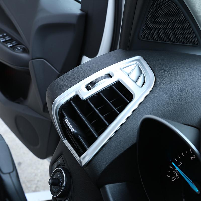 2016 2017 для Ford C-MAX-автомобильная левая и правая крышка воздуховыпускного отверстия, отделка салона автомобиля, наклейки, аксессуары, матовый АБС-пластик