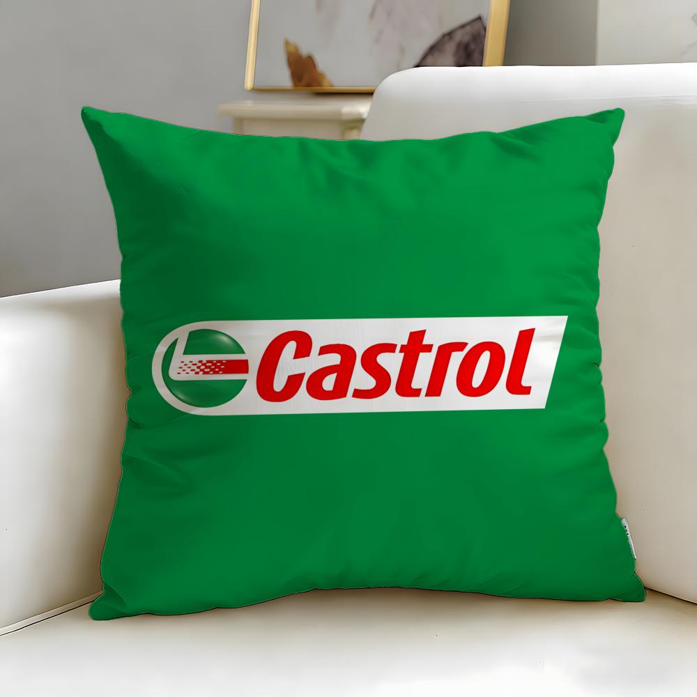 Классический бренд Castrol Подушка-чехол Мягкая Легко стираемая Наволочка Универсальная для Дивана Постели Путешествий и Офиса