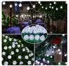 5/7/12 м Водонепроницаемая Солнечная Гирлянда в виде Шаров-Пузырей, Уличная Кристальная Гирлянда, Садовая Вечеринка, Рождественское Украшение