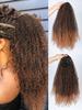 Synthetic  Wigs  20-inch Drawstring Ponytail Deep Curly Heat Resistant Ponytail Extension Afro Style Kinky Curly Hair Pieces for Women