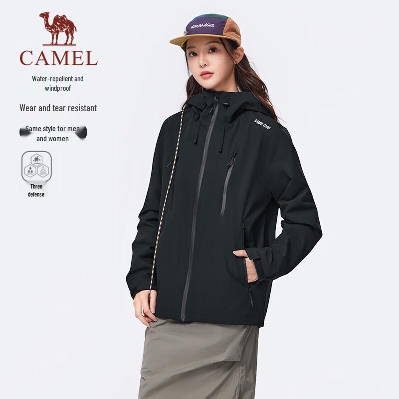 Camel Унисекс Всепогодная 3-Защитная Водонепроницаемая Уличная Куртка с Капюшоном C35CR0Q0019