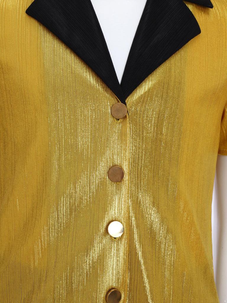 Костюм для ретро-диско-вечеринки для мальчиков, стиль 70-х, рубашка с цветовыми блоками, расклешенные брюки, костюм для выступлений и танцев