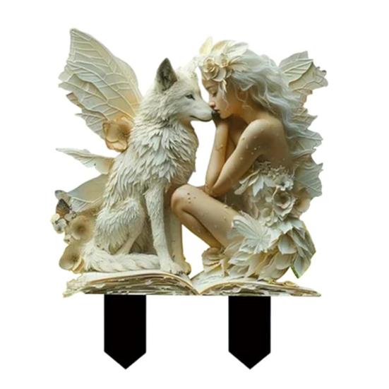 Украшение цветочного горшка в виде феи Акриловая фигурка феи, кашпо, богемный декор цветочного горшка, аксессуары для растений и садовый декор