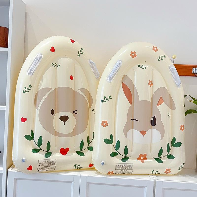 Детский надувной круг для плавания «Маленький кролик» с двойной воздушной камерой и утолщенными надувными рукавами