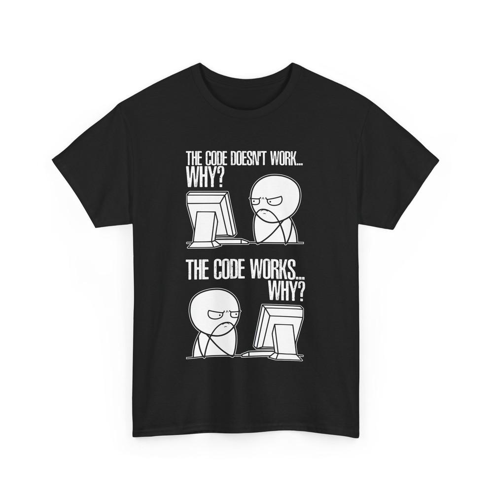 Программист Любители Кодинга Код Не Работает Почему Смешная Футболка